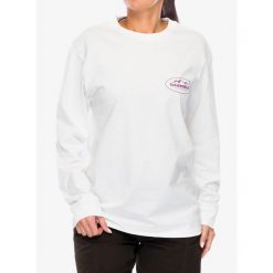 Longsleeve Gramicci Mountaineering LS Tee. Białe bluzki z długim rękawem Gramicci, bez wzorów, bez kołnierzyka, bez ramiączek. Za 192.99 zł.
