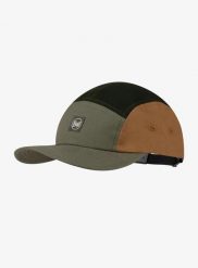 Czapka z daszkiem Buff 5 Panel Venture Cap - allvin khaki. Zielone czapki z daszkiem Buff, bez wzorów, z bawełny. Za 129.99 zł.