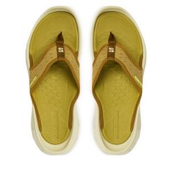 Japonki Salomon. Zielone japonki Salomon, bez wzorów. Za 299.99 zł.