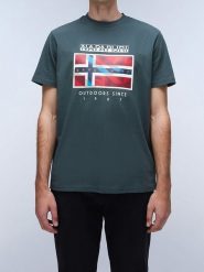 Napapijri Koszulka w kolorze zielonym rozmiar: 3XL. Zielone bezrękawniki Napapijri, xl, bez wzorów, z bawełny, bez kołnierzyka, bez ramiączek. Za 79.59 zł.