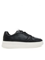 Guess Sneakersy FMJWII LEA12 Czarny. Czarne buty sportowe casual Guess, z aplikacjami, ze skóry, bez zapięcia. Za 379.99 zł.
