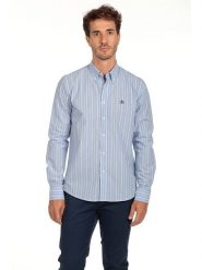 The Time of Bocha Koszula w kolorze błękitno-białym rozmiar: L. Białe koszule The Time of Bocha, l, bez wzorów, z bawełny, bez kołnierzyka, bez ramiączek. Za 117.99 zł.