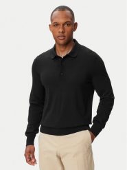 BOSS Polo H-Lancione 50565503 Czarny Regular Fit. Czarne koszulki polo Boss, m, bez wzorów, z wełny, bez kołnierzyka, bez ramiączek. Za 699.99 zł.