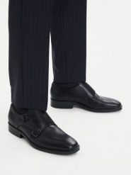 ECCO Półbuty 52333401001 Czarny. Czarne eleganckie półbuty ecco, bez wzorów, ze skóry, bez obcasa, bez zapięcia. Za 427.99 zł.