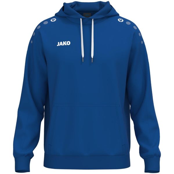 Bawełniana bluza z kapturem Jako One. Niebieskie bluzy z kapturem JAKO, l, bez wzorów, z bawełny, z kapturem. Za 169.30 zł.