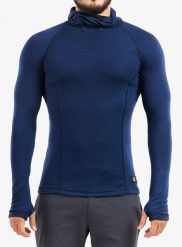Bluza termoaktywna Sensor Merino DF Tee L/S Hooded. Niebieskie bielizna termoaktywna Sensor, na zimę, l, bez wzorów, z materiału, bez ramiączek, narciarskie. Za 299.99 zł.