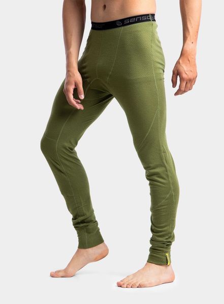 Legginsy termoaktywne Sensor Merino DF Underpants. Zielone bielizna termoaktywna Sensor, m, bez wzorów, z materiału, bez ramiączek, trekkingowe. Za 291.49 zł.
