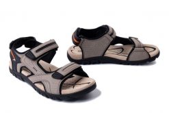 GEOX U S.STRADA D U8224D 000EK C5004 sand, sandały męskie. Brązowe sandały Geox, bez zapięcia. Za 287.92 zł.