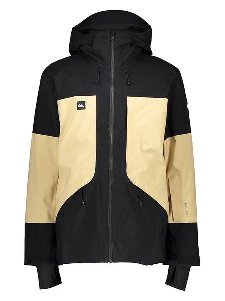 Quicksilver Kurtka narciarska "Forever Stretch" w kolorze czarno-żółtym rozmiar: XL. Czarne kurtki narciarskie i snowboardowe QUICKSILVER, s, bez wzorów, z gore-texu, bez kaptura. Za 655.78 zł.