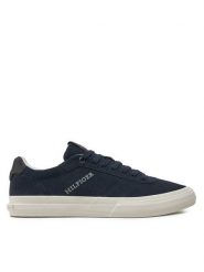 Tommy Hilfiger Sneakersy Th Hi Vulc Low Street Suede FM0FM05112 Granatowy. Niebieskie buty sportowe casual Tommy Hilfiger, bez wzorów, ze skóry, bez zapięcia. Za 319.99 zł.