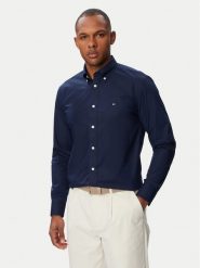 Tommy Hilfiger Koszula MW0MW43429 Granatowy Regular Fit. Niebieskie koszule Tommy Hilfiger, m, bez wzorów, z syntetyku, bez kołnierzyka, bez ramiączek. Za 409.99 zł.