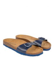 BABUNKERS Family Skórzane klapki w kolorze granatowym rozmiar: 41. Niebieskie klapki BABUNKERS Family, ze skóry. Za 130.99 zł.