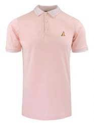 Oryginalna Koszulka Polo - Brave Soul - Pudrowy Róż. Czerwone koszulki polo Brave Soul, l, bez wzorów, z bawełny, bez kołnierzyka, bez ramiączek. Za 75.00 zł.