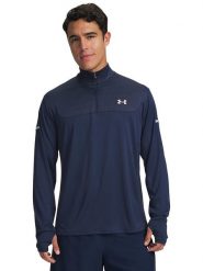 Under Armour Koszulka funkcyjna w kolorze granatowym rozmiar: L. Niebieskie t-shirty sportowe Under Armour, bez wzorów, z materiału, bez ramiączek, outdoorowe. Za 119.95 zł.