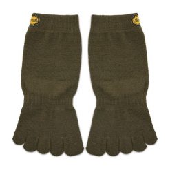 Skarpety wysokie unisex Vibram Fivefingers. Zielone skarpety Vibram Fivefingers, bez wzorów. Za 49.99 zł.