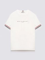 Koszulka męska z kontrastowym wykoŅczeniem biała Bortor 100. Białe t-shirty BIG STAR, l, bez wzorów, z bawełny, bez kołnierzyka, bez ramiączek. Za 99.99 zł.