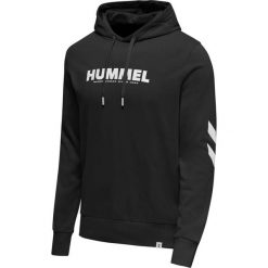 Bluza z kapturem Hummel Legacy Logo. Czarne bluzy z kapturem Hummel, s, bez wzorów, z kapturem. Za 175.50 zł.