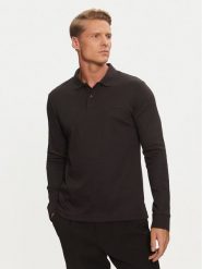 Calvin Klein Polo K10K112750 Czarny Slim Fit. Czarne koszulki polo CALVIN KLEIN, m, bez wzorów, z bawełny, bez kołnierzyka, bez ramiączek. Za 289.99 zł.
