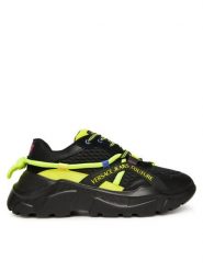 Versace Jeans Couture Sneakersy Fondo Speedtrack 79YA3SC3 Czarny. Czarne buty sportowe casual Versace Jeans Couture, bez wzorów, z jeansu, bez zapięcia. Za 589.99 zł.