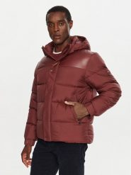 Tommy Hilfiger Kurtka puchowa MW0MW36569 Bordowy Regular Fit. Czerwone kurtki Tommy Hilfiger, m, bez wzorów, z puchu, bez kaptura. Za 1,049.00 zł.
