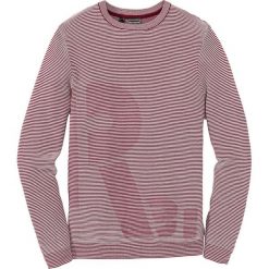 Sweter Regular Fit bonprix bordowy w paski. Swetry nierozpinane marki bonprix. Za 49.99 zł.
