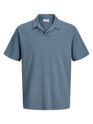 Jack & Jones Koszulka polo "Devin" w kolorze niebieskim rozmiar: S. Niebieskie koszulki polo Jack & Jones, s, bez wzorów, z bawełny, bez kołnierzyka, bez ramiączek. Za 61.46 zł.