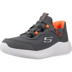 Buty SKECHERS 403822L SLIP-INS Szary. Szare buty turystyczne Skechers, bez wzorów, z materiału, bez zapięcia, trekkingowe. Za 191.99 zł.