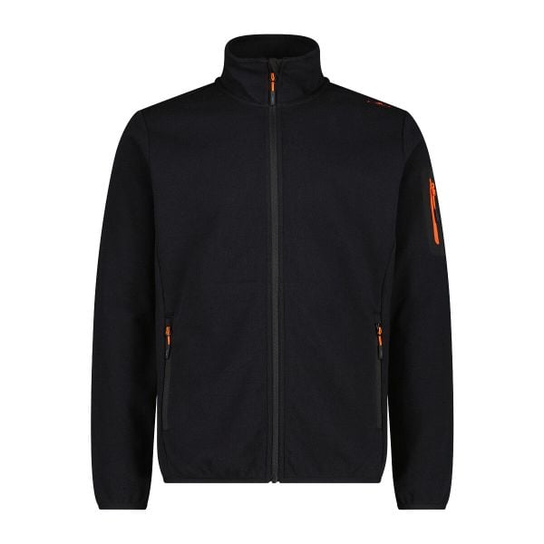 Bluza zippowana z technicznej siateczki CMP. Czarne bluzy z kapturem CMP, l, bez wzorów, z dzianiny, z kapturem. Za 257.90 zł.