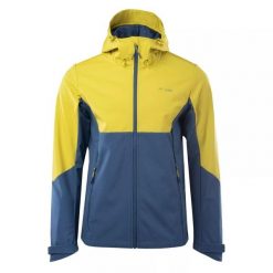 Kurtka Męska Landar Soft Shell. Niebieskie kurtki ELBRUS, m, bez wzorów, bez kaptura. Za 386.99 zł.