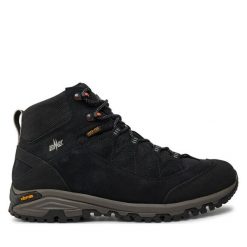 Trekkingi Lomer. Czarne botki sznurowane LOMER, bez wzorów, bez obcasa, bez zapięcia. Za 629.99 zł.