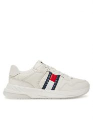 Tommy Jeans Sneakersy Tjm Retrocasual Runner EM0EM01528 Biały. Białe buty sportowe casual Tommy Jeans, bez wzorów, z jeansu, bez zapięcia. Za 249.99 zł.