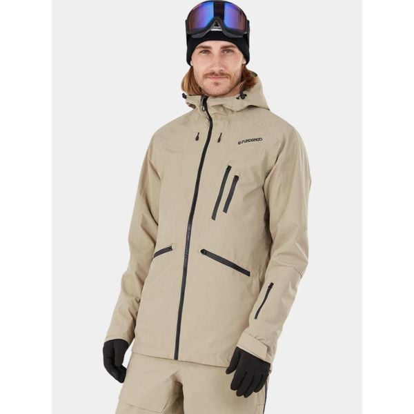 Kurtka Narciarska Męska Fundango Rigel. Brązowe kurtki narciarskie i snowboardowe Fundango, l, bez wzorów, narciarskie. W wyprzedaży za 599.00 zł.