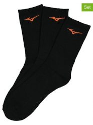 Mizuno Skarpety sportowe (3 pary) w kolorze czarnym rozmiar: 44-46. Czarne skarpety Mizuno, bez wzorów. Za 122.96 zł.
