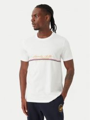Beverly Hills Polo Club T-Shirt P-SS26M-TS1519 Biały Regular Fit. Białe koszulki polo Beverly Hills Polo Club, m, bez wzorów, z bawełny, bez kołnierzyka, bez ramiączek. Za 149.99 zł.