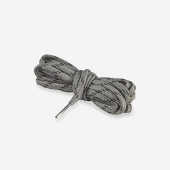 Sznurowadła turystyczne płaskie Forclaz. Niebieskie buty trekkingowe QUECHUA, bez wzorów, z materiału, bez zapięcia. Za 15.99 zł.
