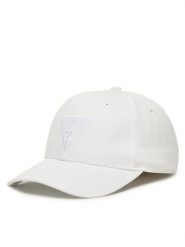 Guess Czapka z daszkiem Z4YZ00 WFKN0 Biały. Białe czapki z daszkiem Guess, z aplikacjami, z bawełny. Za 79.99 zł.