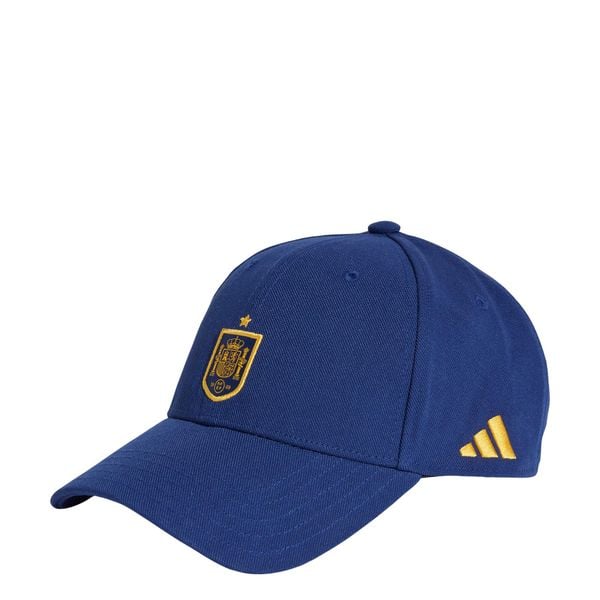 Czapka Spain Football. Niebieskie czapki z daszkiem Adidas, bez wzorów, z materiału. W wyprzedaży za 178.00 zł.