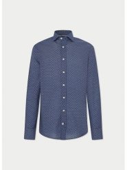 Hackett London Koszula - Regular fit - w kolorze granatowym rozmiar: XL. Niebieskie koszule Hackett London, xl, bez wzorów, z bawełny, bez kołnierzyka, bez ramiączek. Za 207.88 zł.