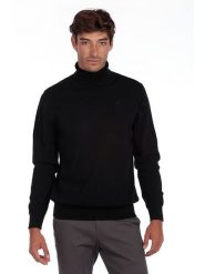 The Time of Bocha Golf w kolorze czarnym rozmiar: L. Czarne golfy The Time of Bocha, l, bez wzorów, z bawełny, bez ramiączek. Za 74.45 zł.