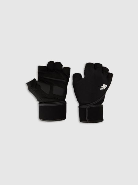 4F Rękawiczki treningowe uniseks - czarne M. Czarne rękawiczki 4F, bez wzorów. Za 99.99 zł.