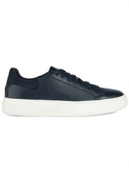 Geox Sneakersy "Kennet" w kolorze granatowym rozmiar: 45. Niebieskie buty sportowe casual Geox, bez wzorów, z gumy, bez zapięcia. Za 200.13 zł.