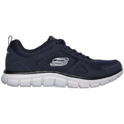 Buty treningowe męskie SKECHERS Track Scrolic. Niebieskie buty treningowe Skechers, bez wzorów. Za 205.99 zł.