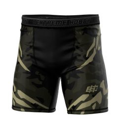 Spodenki Vale Tudo do MMA męskie EXTREME HOBBY JUNGLE PANTHER. Czarne odzież kompresyjna EXTREME HOBBY, m, bez wzorów, z elastanu, sportowe. Za 179.00 zł.