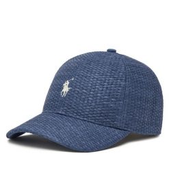 Czapka z daszkiem Polo Ralph Lauren. Niebieskie czapki z daszkiem Polo Ralph Lauren, bez wzorów. Za 339.99 zł.