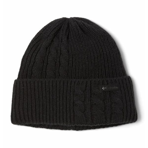 Czapka Zimowa Unisex Columbia Agate Pass Cable Knit Beanie. Czarne czapki zimowe Columbia, bez wzorów. W wyprzedaży za 119.40 zł.