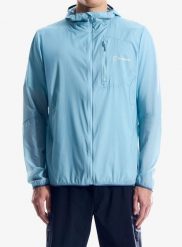 Kurtka przeciwwiatrowa męska Berghaus Pendower Wind Jkt Am. Niebieskie kurtki Berghaus, m, bez wzorów, z materiału, bez kaptura. Za 478.49 zł.