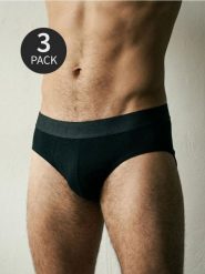 Majtki slipy 3 pack - szary. Szare slipki Sinsay, l, bez wzorów. Za 19.99 zł.