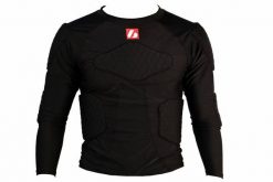 FS-08 S Koszulka kompresyjna z długim rękawem, futbol amerykański. Czarne odzież kompresyjna BARNETT, s, bez wzorów, na fitness i siłownię. Za 199.00 zł.