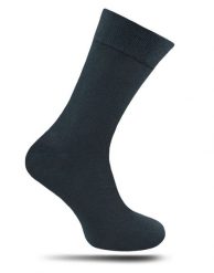 Skarpetki Męskie, Ciemne Szare Jednokolorowe, Bezuciskowe, 100% BAWEŁNA -NADIR. Szare skarpety Nadir, bez wzorów, z bawełny. Za 14.90 zł.