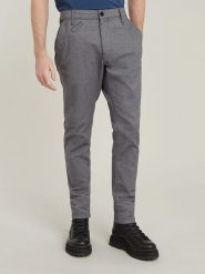 G-Star Spodnie chino - Slim fit - w kolorze szarym rozmiar: W34/L30. Szare eleganckie spodnie G-Star, l, retro. Za 194.61 zł.
